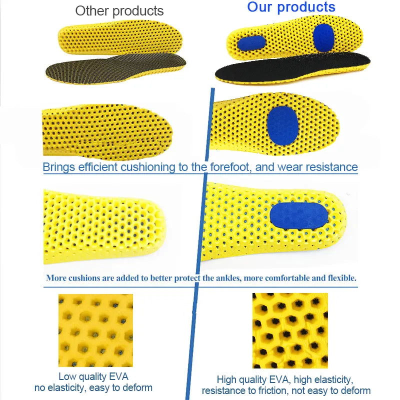 Memory Foam Insoles with Mesh Deodorant Breathable Cushion