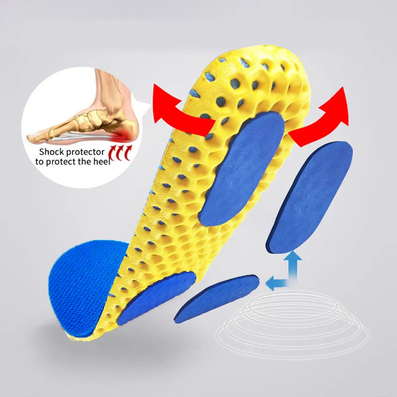 Memory Foam Insoles with Mesh Deodorant Breathable Cushion