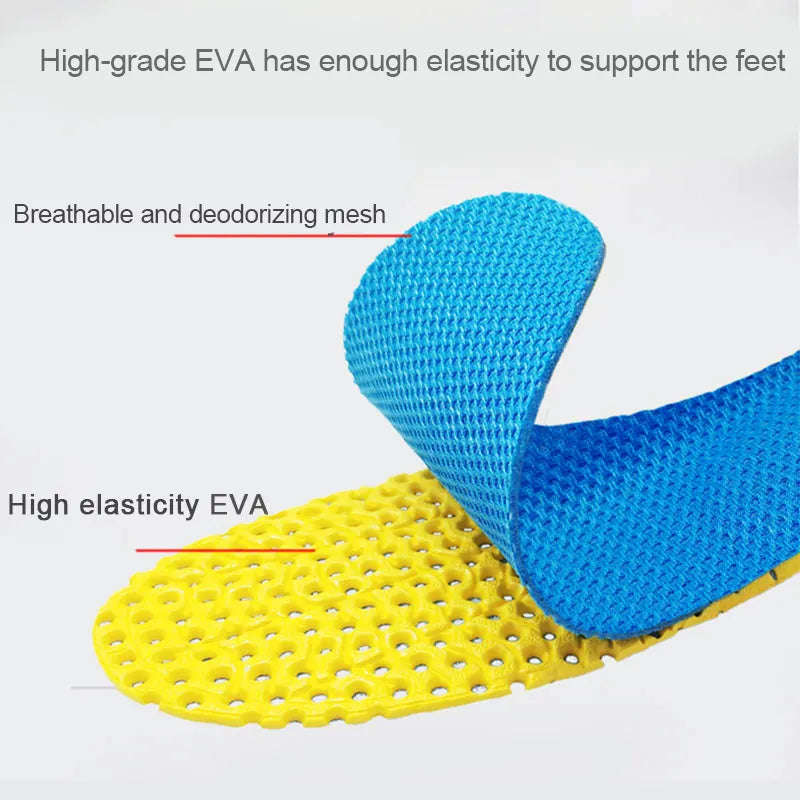 Memory Foam Insoles with Mesh Deodorant Breathable Cushion