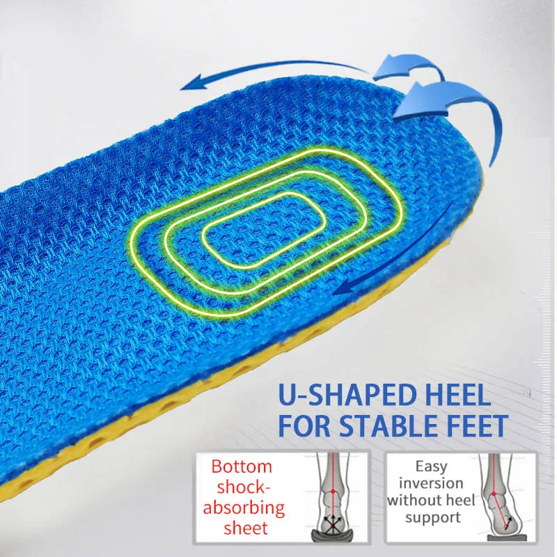 Memory Foam Insoles with Mesh Deodorant Breathable Cushion