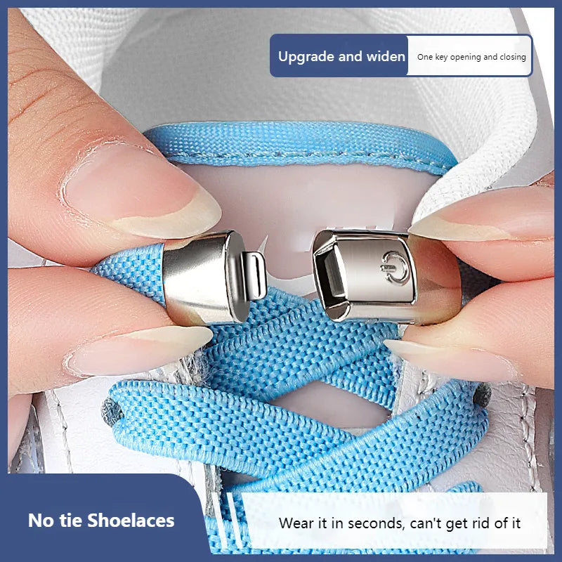 Snap-Lock No-Tie Shoelaces