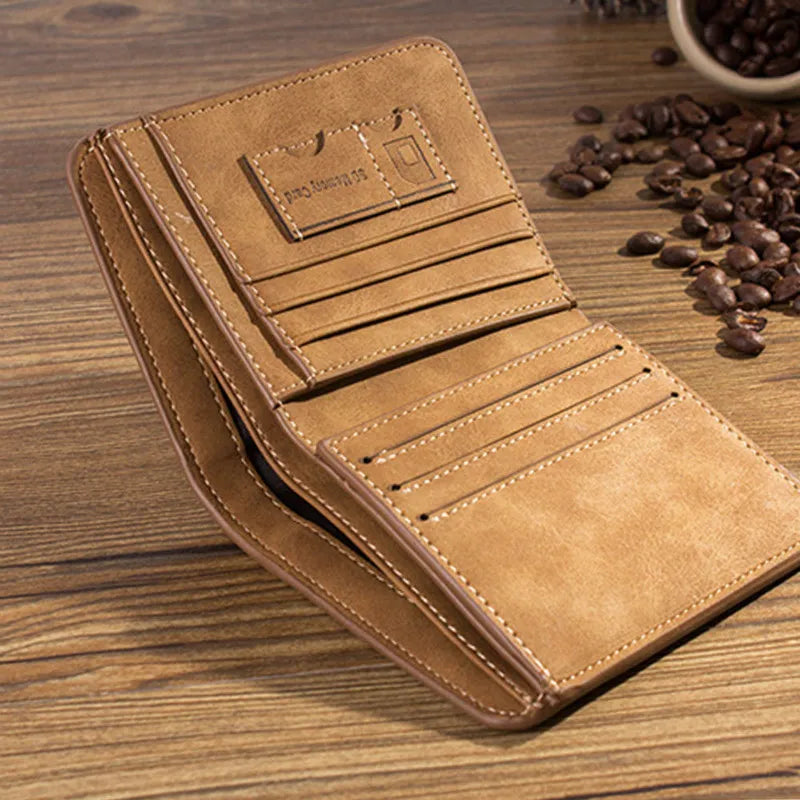 Leather Billfold Slim Wallet