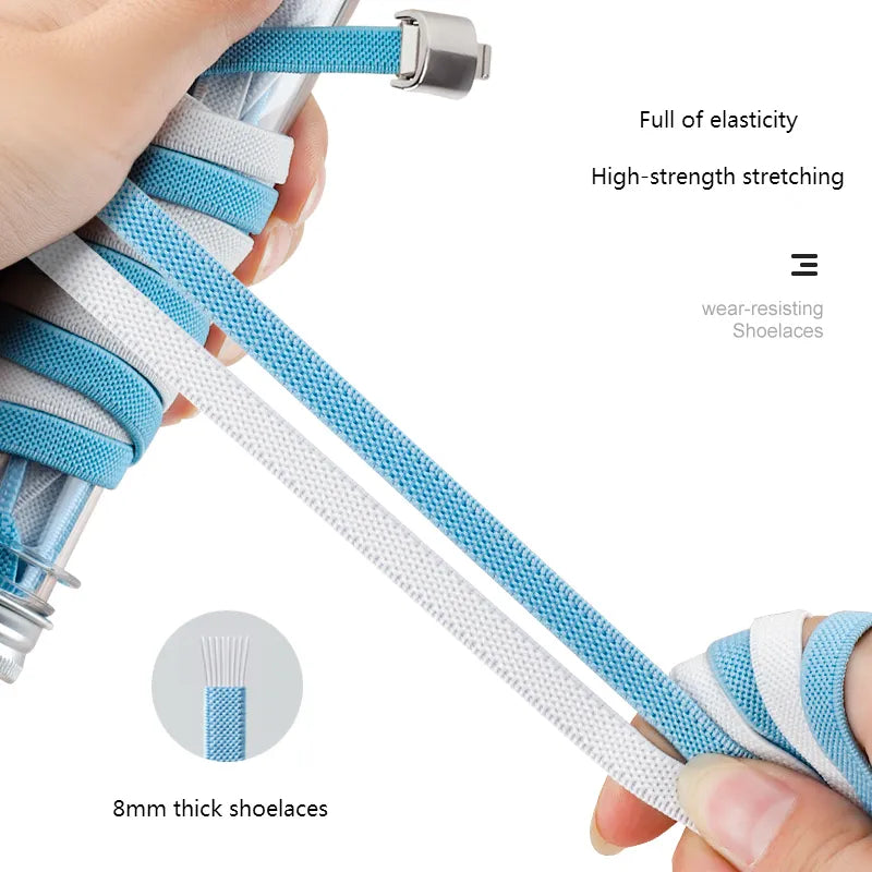 Snap-Lock No-Tie Shoelaces