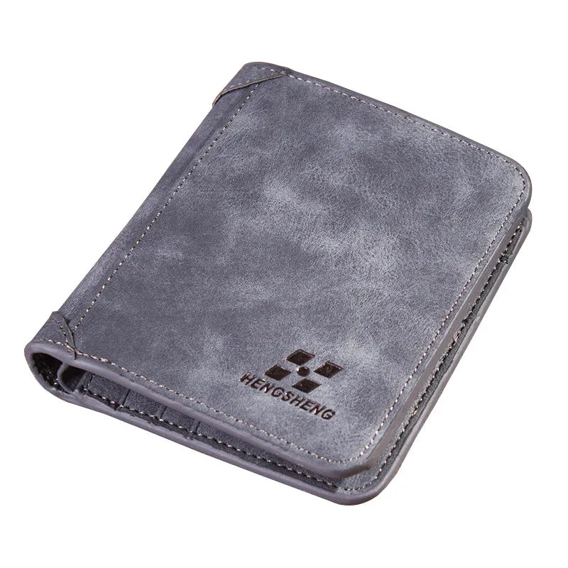 Leather Billfold Slim Wallet